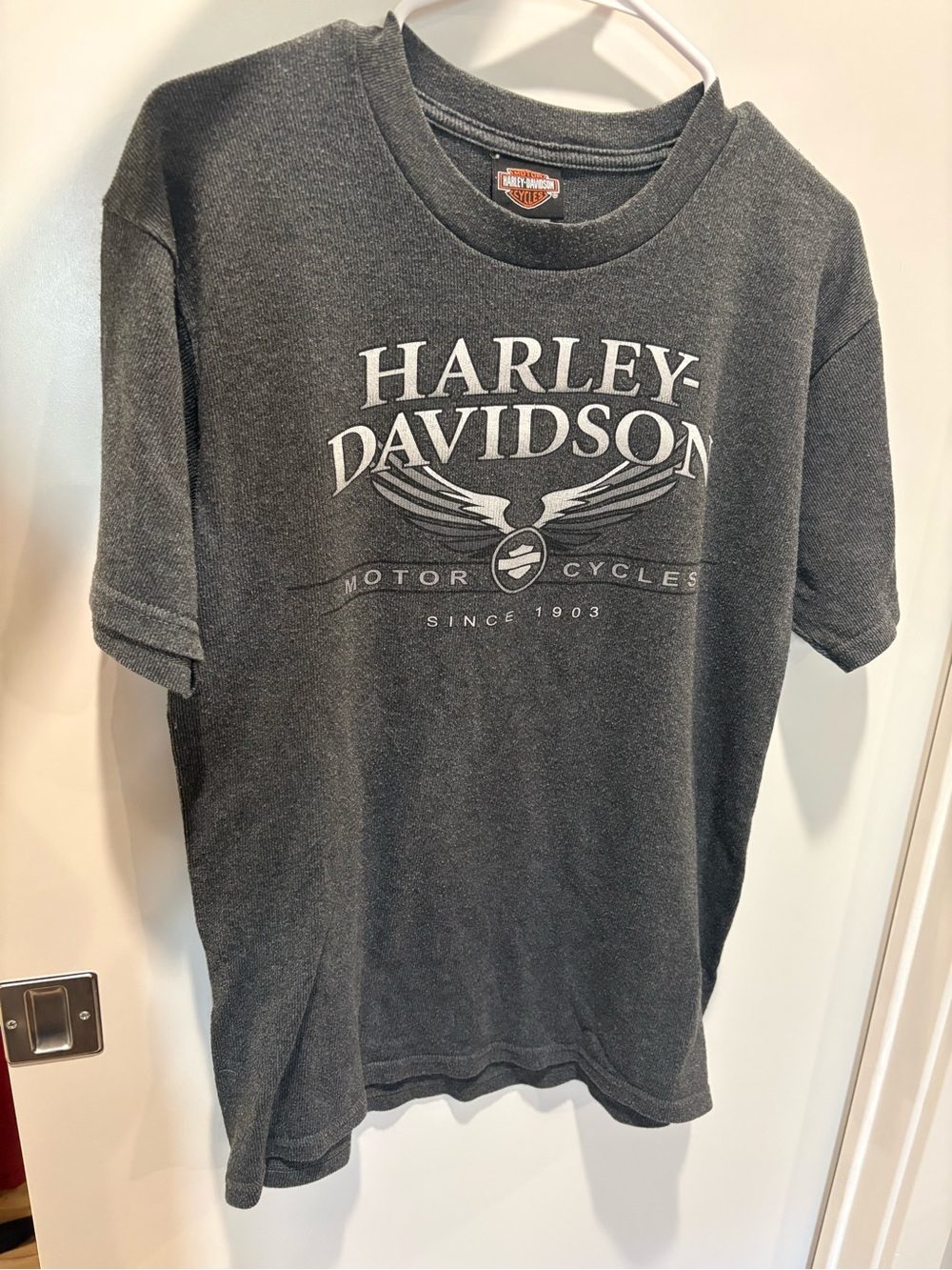 Harley-Davidson Dark Gray Short Sleeve Logo Tee